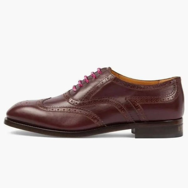 Gucci Lace-Up Shoes Burgundy