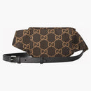 Gucci Large Gg Polyester Belt Bag Ebony/beige