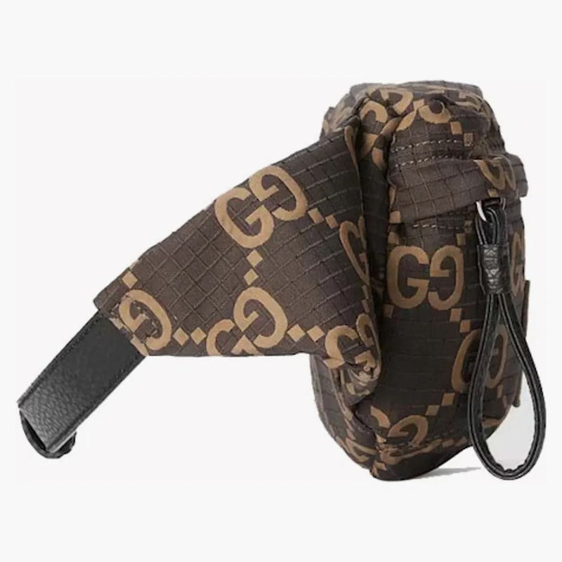 Gucci Large GG Polyester Belt Bag Ebony/Beige