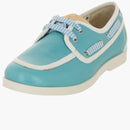 Gucci Leather Boat Shoes Light Blue (kid's)