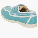 Gucci Leather Boat Shoes Light Blue (kid's)