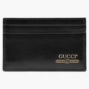 Gucci Leather Card Case With Gucci Logo (4 Card Slot) Black