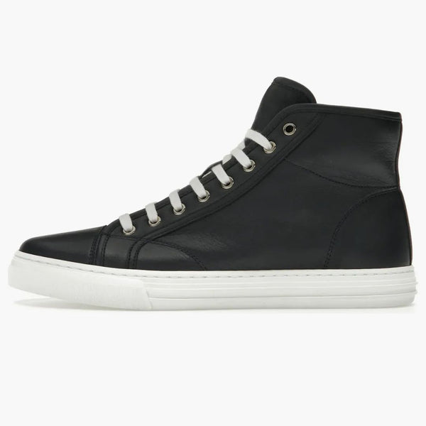 Gucci skóra High Top Sneaker Dark Blue