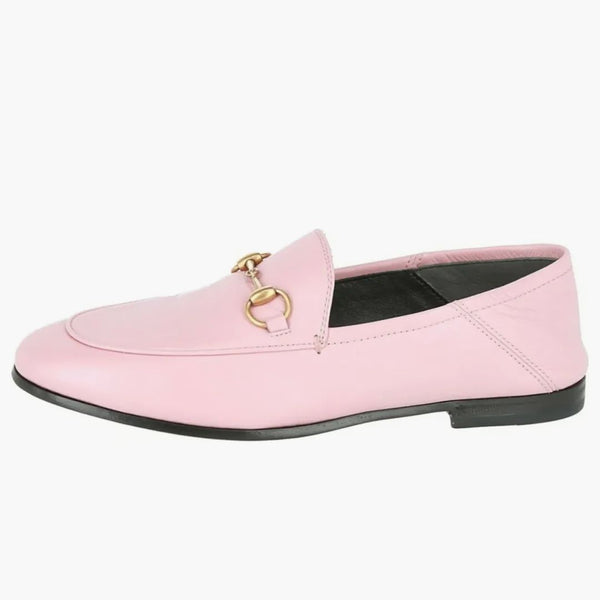 Gucci Leather Horsebit Bonefer Perfect Pink (damskie)