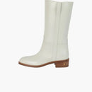Gucci Leather Mid-Calf Boots White