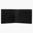 Gucci Leather Walet con logotipo de Gucci (ranura de 8 tarjetas) Negro