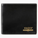 Gucci Leather Walet con logotipo de Gucci (ranura de 8 tarjetas) Negro