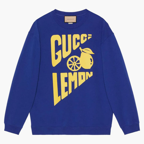 Bluza z cytryny Gucci Niebieska