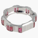 Gucci Link to Love Rubellite Ring Silver