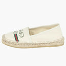 Gucci Logo Canvas Espadrilles Black Cream (Women's)