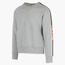 Mikina s logem Gucci Logo CrewNeck Středně šedá/mléko červená