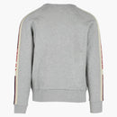 Mikina s logem Gucci Logo CrewNeck Středně šedá/mléko červená