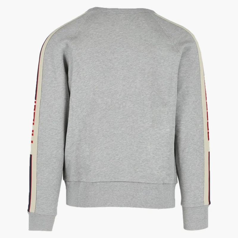 Gucci Logo Crewneck Spaccatura Media Grey/Milk Red