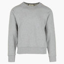 Mikina s logem Gucci Logo CrewNeck Středně šedá/mléko červená