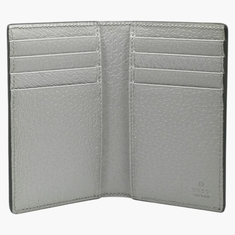 Gucci Logo G Bifold Long Card Holder Black/grey