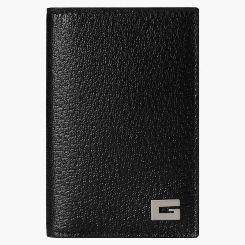 Gucci Logo G Bifold Long Card Holder Black/grey