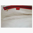 Gucci logo mezza luna hobo spalla hibiscus rosso