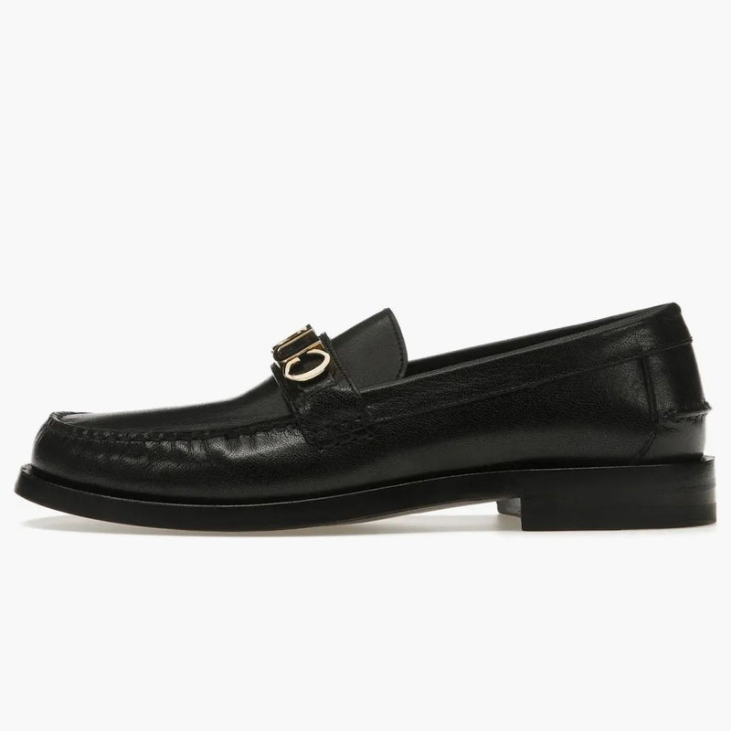 Logo GUCCI LOGES Black Leather