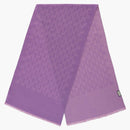 Gucci logo monogram scarf lilac pink