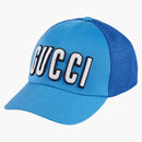 Gucci logo patch baseball has blue