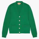 Tlačítko logo Gucci Patch Plost Cardigan Green