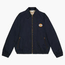 Gucci Logo Patch Zip Up Jacket Navy