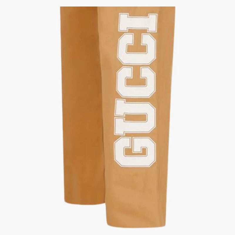 Gucci Logo-print Drawstring Pants Beige