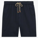 Printické šortky z loga Gucci Blue