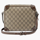 Logo Gucci Drukuj torba na ramię beżowa/heban