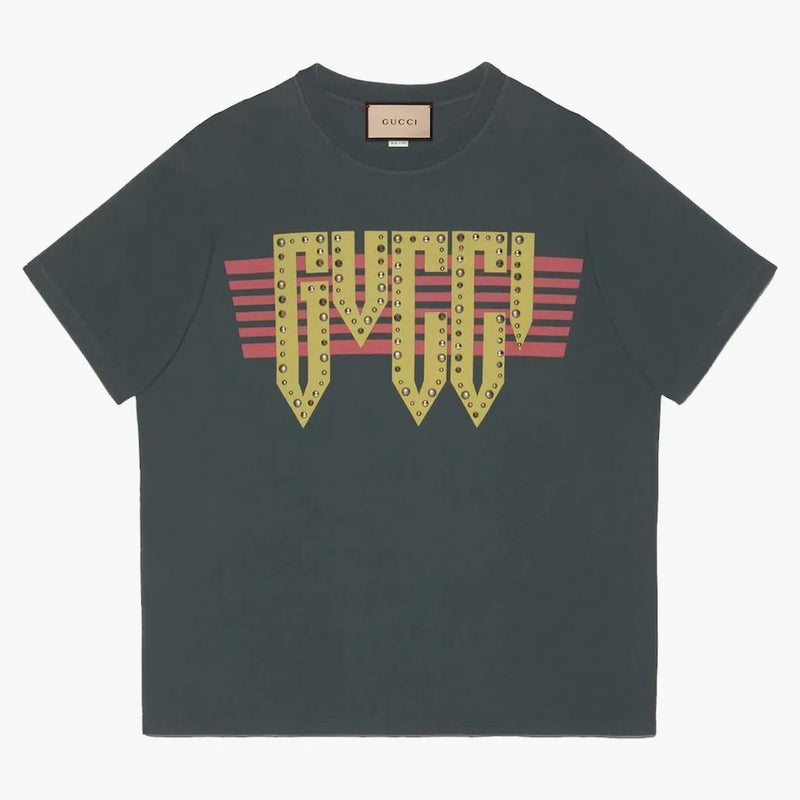 Gucci Logo Print T-shirt mörkgrön