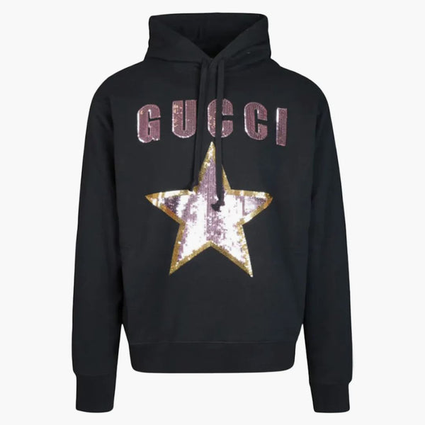 Logo Gucci z kapturem Black