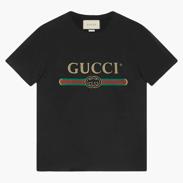 Gucci Logo Washed Print T-shirt Black
