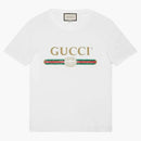 Gucci Logo Washed Print T-Shirt White