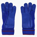 Gucci Logo Wool Gloves Medium Blue