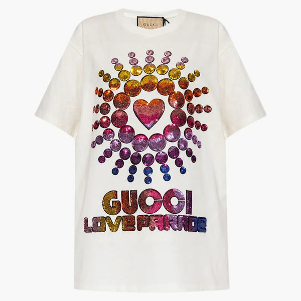 Gucci Love Parade 11-shirt biały