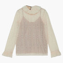 Gucci Lovelight Lace Cardigan Beige
