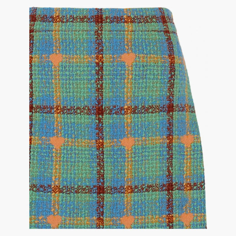 Gucci Lovelight Tweed mini sukně modrá