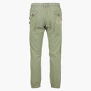 Gucci Lyre Embroidered Cotton Pants Green