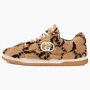 GUCCI MAC80 Interlocking G výšivka béžová eben