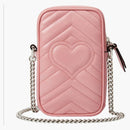 Gucci Marmont Bag GG (2 Card Slot) Mini Pastel Pink