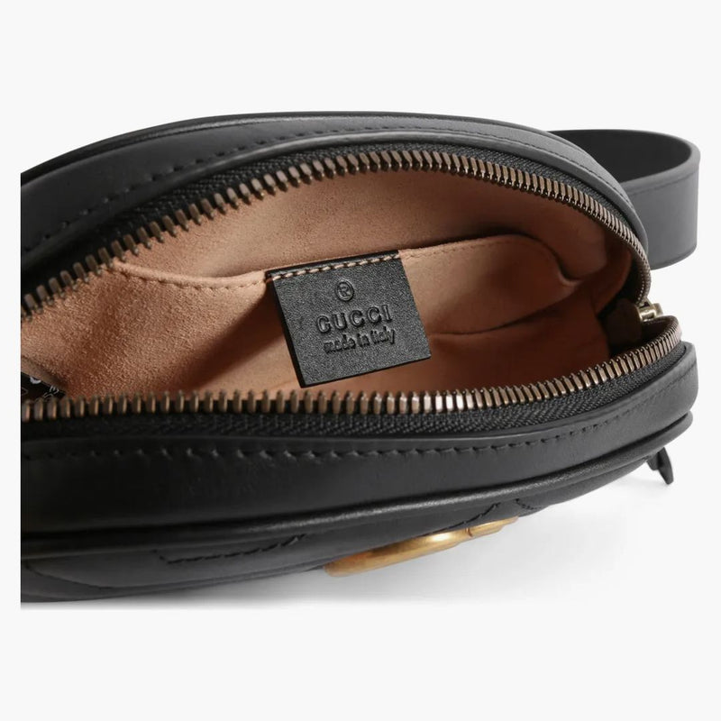 Gucci GG Marmont Belt Bag Matelasse Black