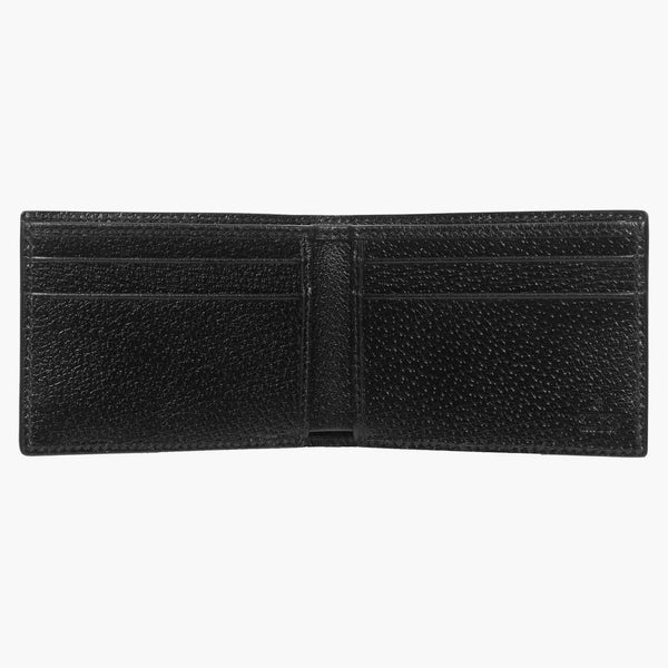 Gucci Gg Marmont Bifold Wallet Textured Calfskin Black