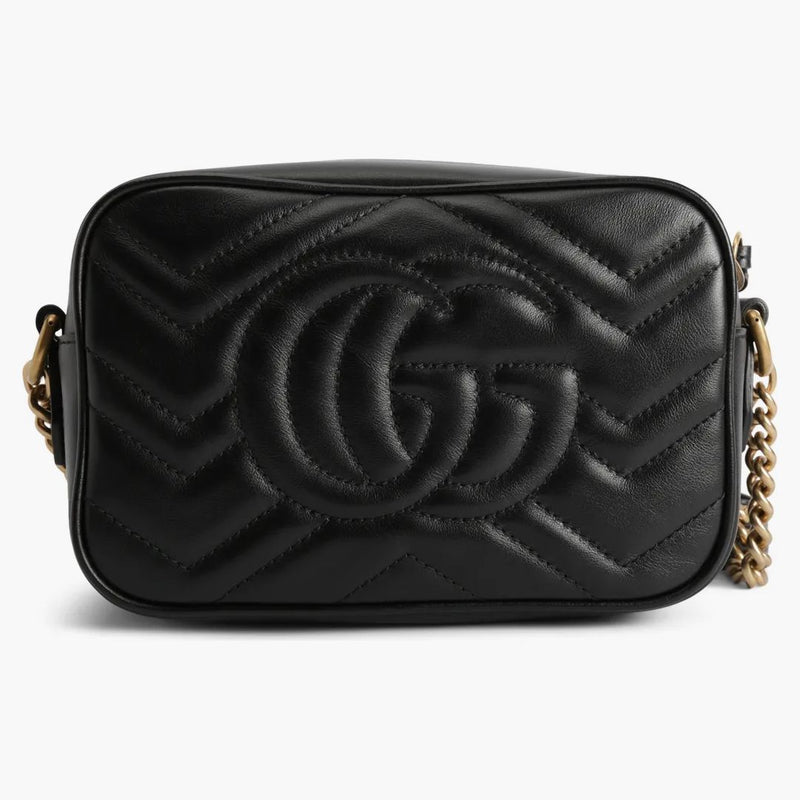 GG GG GG Marmont Camera Borsa Matelasse Mini Nero