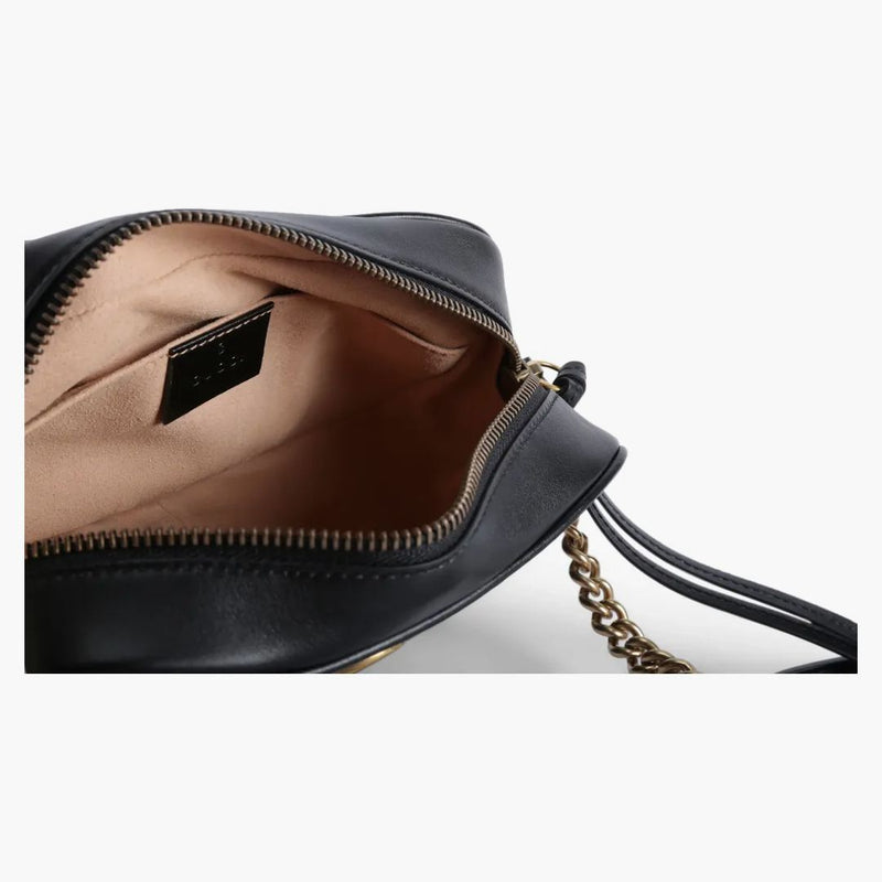 GG GG GG Marmont Camera Borsa Matelasse Mini Nero