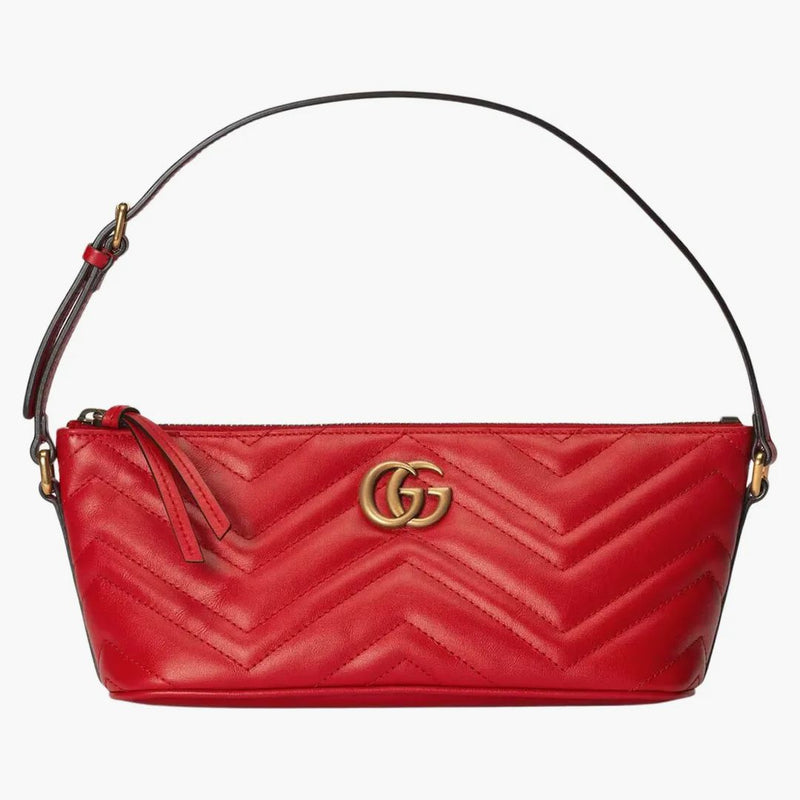 Gucci Marmont gg liten axelväska röd