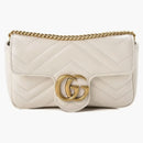 Gucci GG Marmont Matelasse Super Mini Bag White