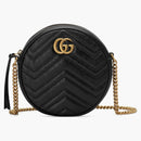Gucci GG Marmont Round Shoulder Bag Mini Black