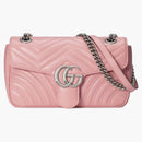 Gucci Marmont Shoulder Bag GG Small Pastel Pink