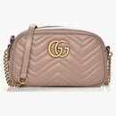 Gucci GG Marmont Camera Bag Matelasse Malá zaprášená růžová