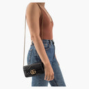 Gucci GG Marmont Matelasse Super Mini Bag Black